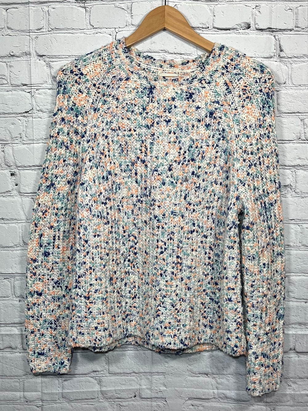 SILVERFLINT Sweater Women’s Size Small Speckled Crew Neck Ribbed